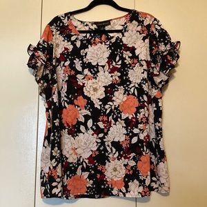 Lane Bryant Flutter Sleeve Blouse Size 22